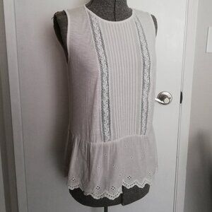 Adiva Peplum Cotton / Rayon Top - Medium